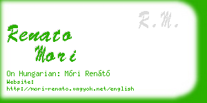 renato mori business card